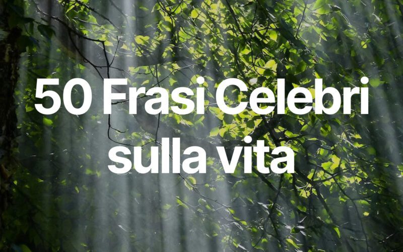 frasi sulla vita celebri