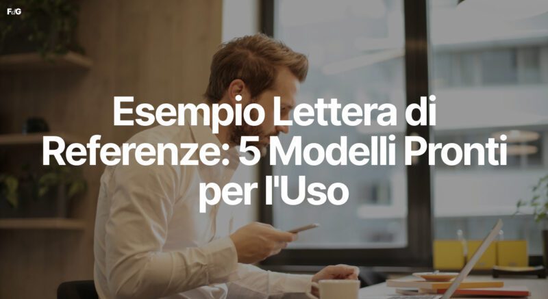 Esempio Lettera di Referenze