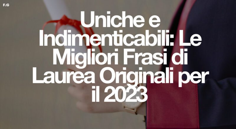 Frasi di Laurea Originali