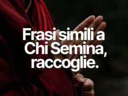 chi semina raccoglie