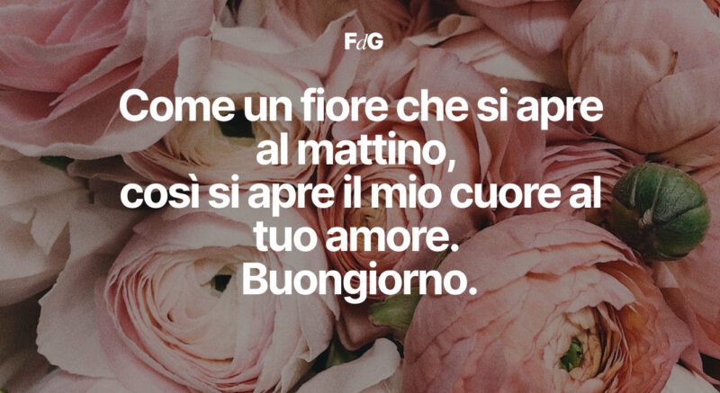 messaggi di buongiorno romantici